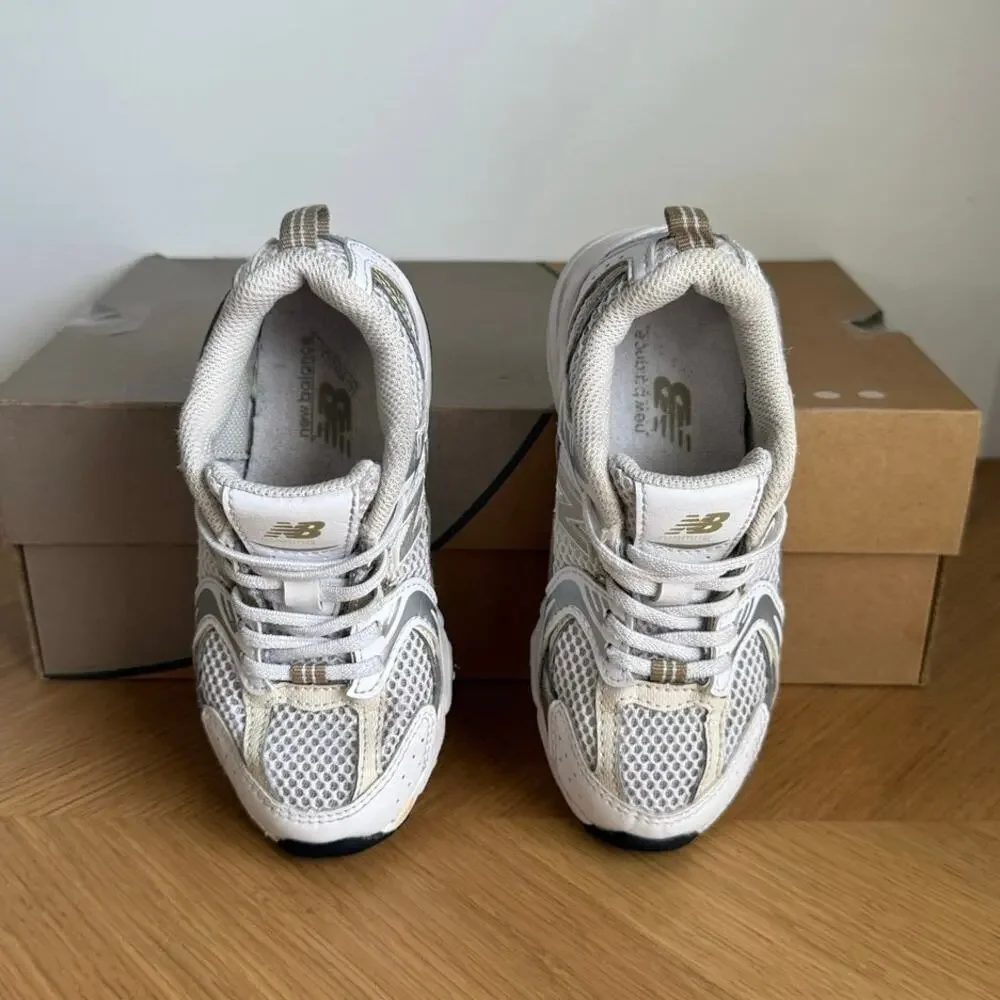 New Balance 530 ‘Metallic Gold/White’ Toddler Sneakers- SZ 11 C